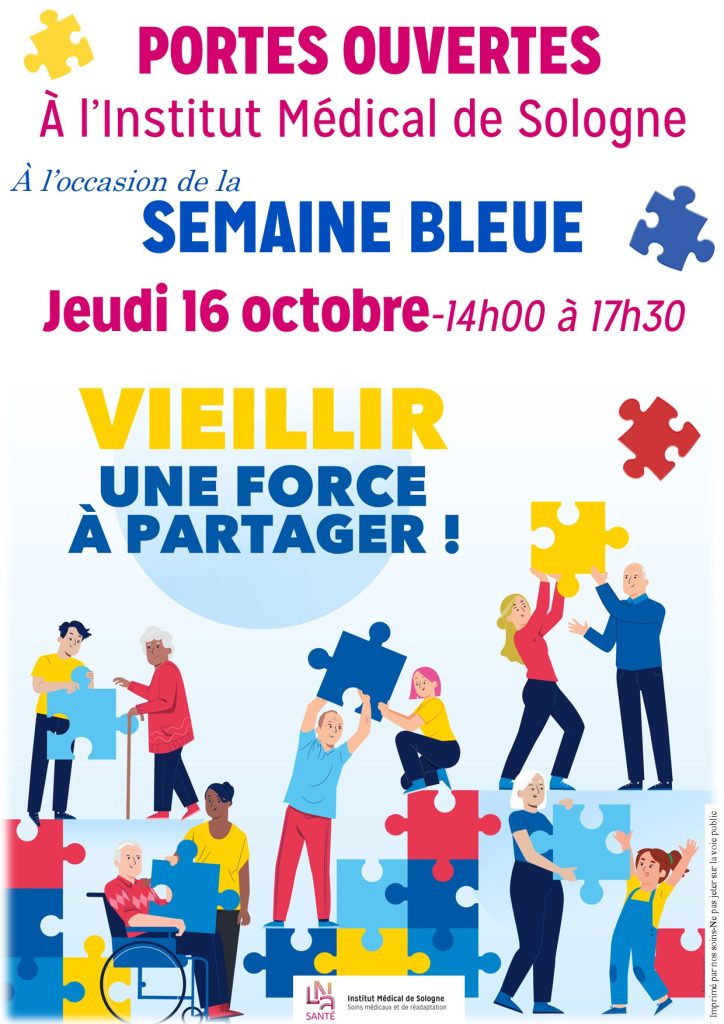 Affiche pour le salon de la semaine bleue